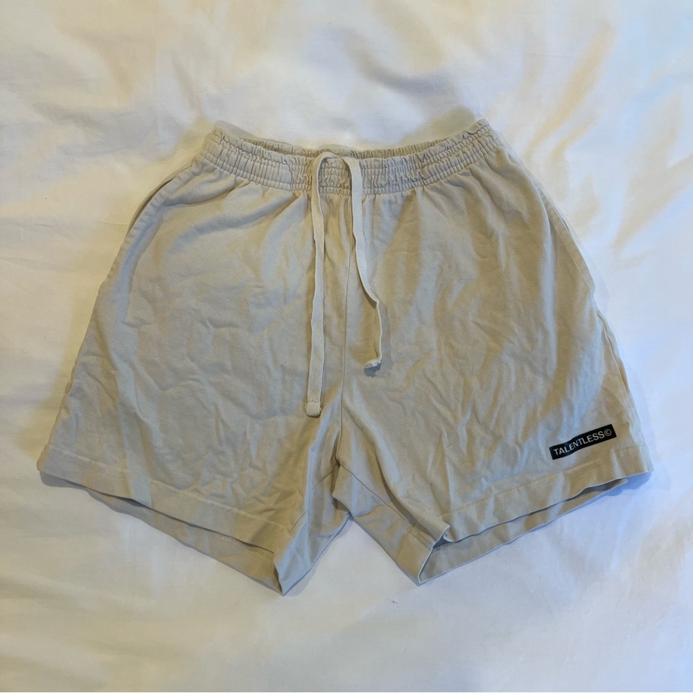 TALENTLESS Light Tan Men's Jersey Sweat Shorts